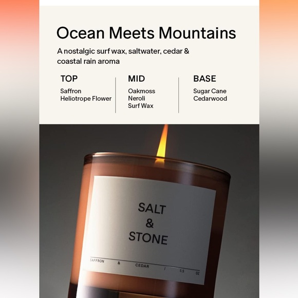 Salt & Stone Candle - Picture 2 of 8